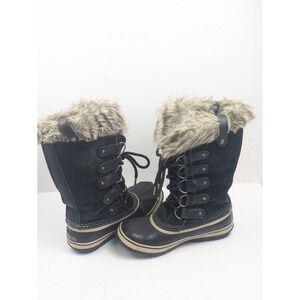 Sorel Women's Winter Carnival Black Waterproof Faux‎ Fur Snow Boots